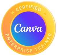 Katy Keene Canva Certified Enterprise Trainer Badge 1